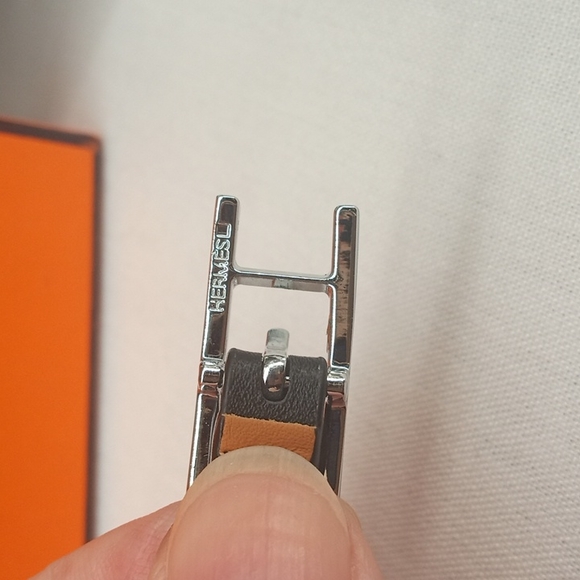 Authentic Hermes Triple Hapi REVERSIBLE 2 IN 1 Vintage Leather Bracelet - Picture 4 of 8